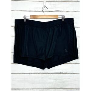 Adidas Athletic Shorts Black Plus Size 2XL Running Gym Activewear Lightweight